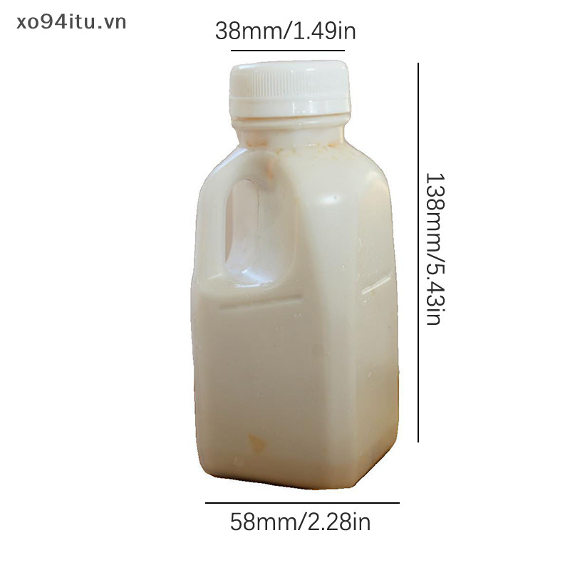 Xoitu 1PC Trong Suốt Trẻ Em Bình Nước Nhựa Chai Nước Uống Sữa PET Chai Có Nắp Cắm Trại Đi Bộ Đường Dài Drinkware VN
