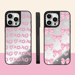 Ốp điện thoại cứng gương hình trái tim tình yêu cho iPhone 15 ProMax 15Pro 15 14 13 12 11 Pro Max Vỏ bọc hoàn toàn Vỏ Acrylic phía sau chống sốc