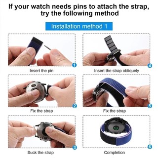 26mm 22mm Móc Vòng Nylon Dây Đeo Đồng Hồ Cho Garmin Fenix 6X 6 Pro 5X 5 7X 7 Epix 2 Forerunner 965 955 945 935 Vòng Tay Đồng Hồ