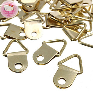 Moonlights 20 Cái / gói Đồng Vàng Tam Giác Hình Ảnh Khung Treo Tường Móc Treo Vòng EN