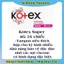 Băng Vệ Sinh TAMPON Kotex các size - Hàng Châu Âu