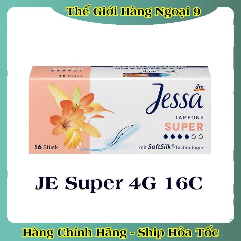 Băng vệ sinh Tampon Jessa hộp đủ size - Hàng Nội Địa Đức