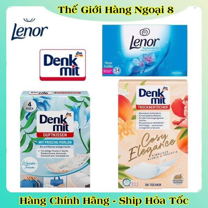 TÚI THƠM TỦ QUẦN ÁO,GIẤY THƠM QUẦN ÁO DENKMIT DÙNG CHO MÁY SẤY, GIẤY THƠM QUẦN ÁO LENORDENKMIT HÀNG CHUẨN ĐỨC