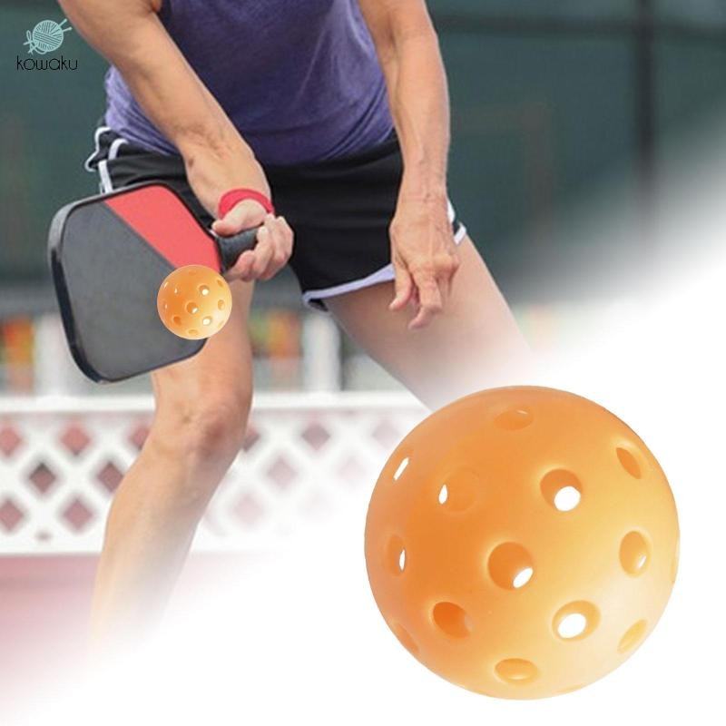 Pickleball Pickle Balls Hàng thể thao tiêu chuẩn rỗng 74mm Pickleball Phụ kiện Đồ chơi thực hành cho các tòa án ngoài trời