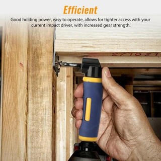 Tua vít mở rộng góc phải BAMBOOB, Bộ chuyển đổi máy khoan góc phải đa năng bằng kim loại, Dụng cụ điện 90 độ Công cụ đính kèm máy khoan xanh