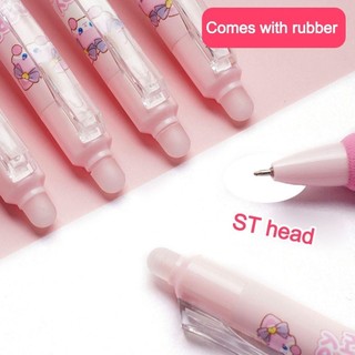 HIGHVIEWLS 4 Cái / lốc Bút Gel Panda, Viết nhanh khô Văn phòng phẩm Bút xóa được, Phim hoạt hình Soft Touch Grip 0.5mm Thi Bút chuyên nghiệp Văn phòng