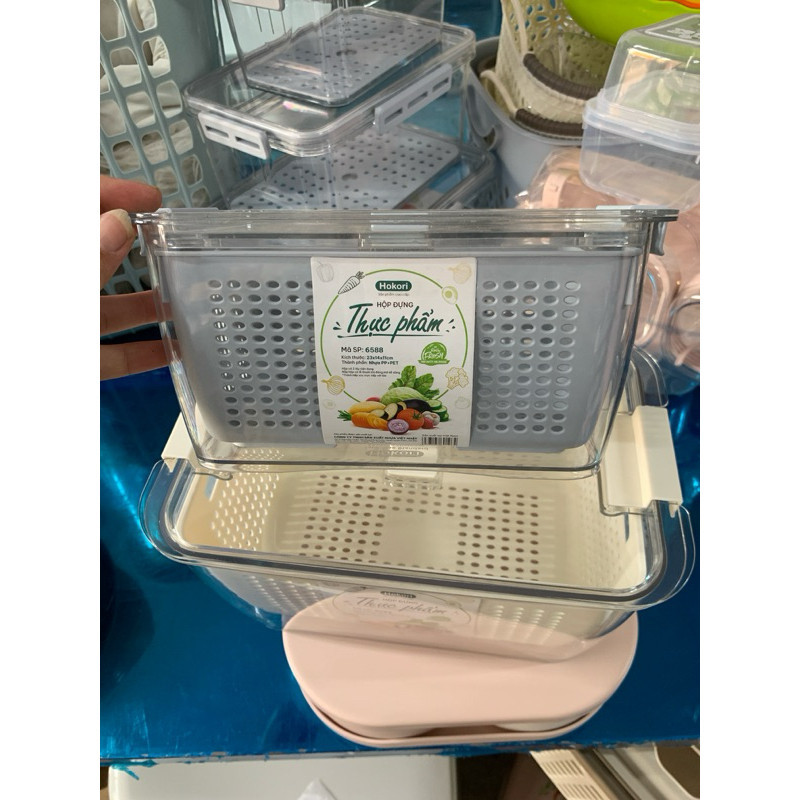 Hộp đựng thục phẩm hokori 6588+6589 . VN