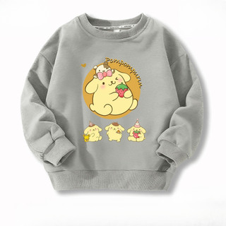 2024 Thời Trang Pompompurin Casual Trẻ Em Cổ Tròn Áo Thu Đông Top