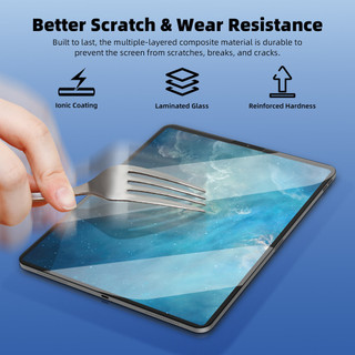 Phim bảo vệ iPad GOOJODOQ, dễ dàng dán trong 2 giây, độ trong suốt cao, độ nhạy cao, chống vân tay