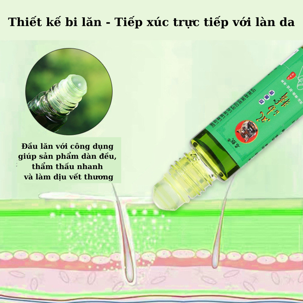 Dầu Bạc Hà 12ml Dạng Lăn Tinh Dầu Gió Bạc Hà Nguyên Chất Giúp Giảm Đau, Ngủ Ngon Và Giảm Nhức Mỏi
