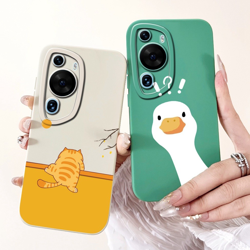 Ốp lưng Huawei P60Art Hoa thời trang dễ thương Mèo Phi hành gia Vỏ điện thoại silicon Huawei P60 Art Ốp lưng MNA-AL00