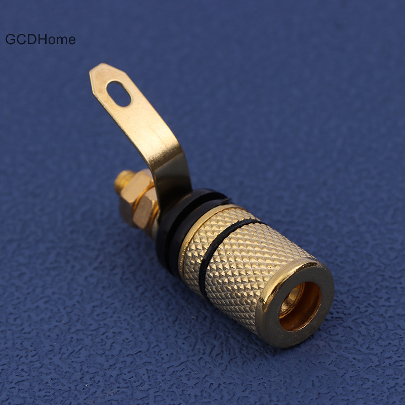 Gcdhome 1 Mạ Vàng Loa Khuếch Đại Ràng Buộc Trạm Bưu Chính 4MM Loa Ổ Cắm Cắm Jack Kết Nối Âm Thanh Chuối Thiết Bị Đầu Cuối HOT Cắm