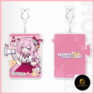 Móc Khóa Honkai Impact 3 Kiana Elysia Honkai Dòng 3 Phòng Acrylic Mặt Dây Chuyền Móc Khóa Alicia Kiana Mei Brownia Heal