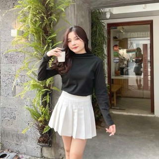 Áo giữ nhiệt lót lông nữ chất tăm cổ 3 phân mềm mịn xinh xắn ôm body (giữ nhiệt lông)
