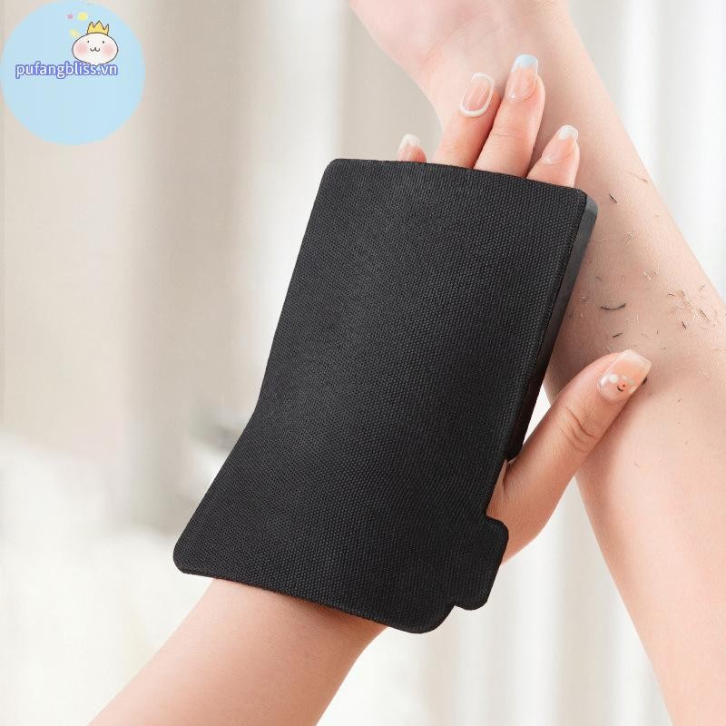 Pufangbliss 1 Máy Chà Tắm Toàn Thân Tắm Tẩy Tế Bào Chết Tẩy Da Chết Miếng Lót Cao Su Đen Bàn Chải Massage Da Găng Tay Chà Tắm VN