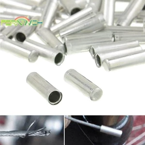 100 Chiếc Cần Số Phanh Bên Trong Đầu Cáp Kết Thúc Mũ Uốn Ferrule [MỚI]