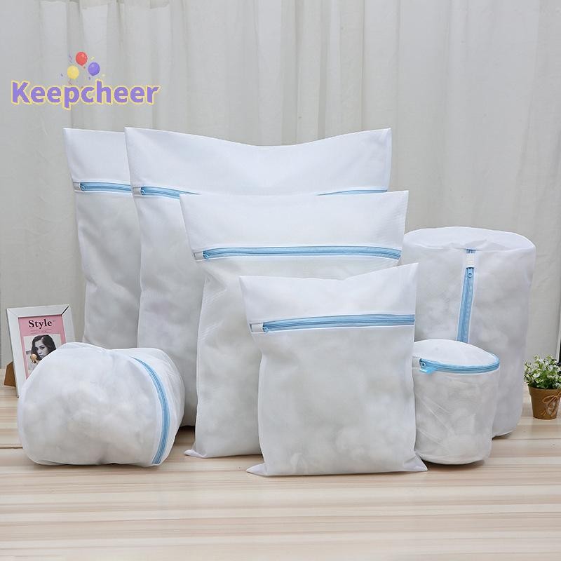 [Keepcheer] Túi giặt lưới mịn Máy giặt Giỏ đựng đồ giặt bẩn Giày du lịch Túi lưới Người phụ nữ Áo ngực sắp xếp quần áo [Mới]