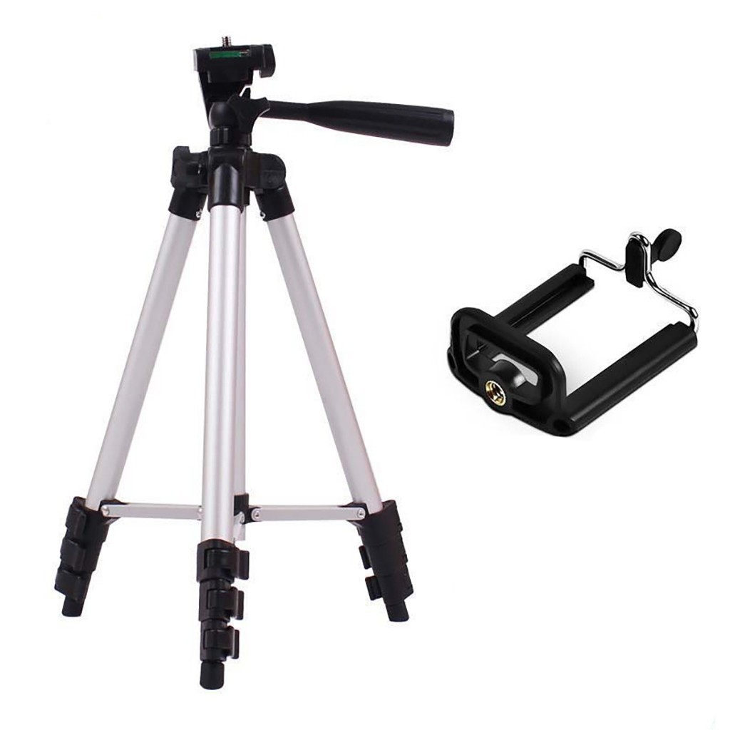 Giá Đỡ Điện Thoại Livestream, Chụp Hình - Gậy Tripod TF-3110 3 Chân Kèm Kẹp (No Remote)