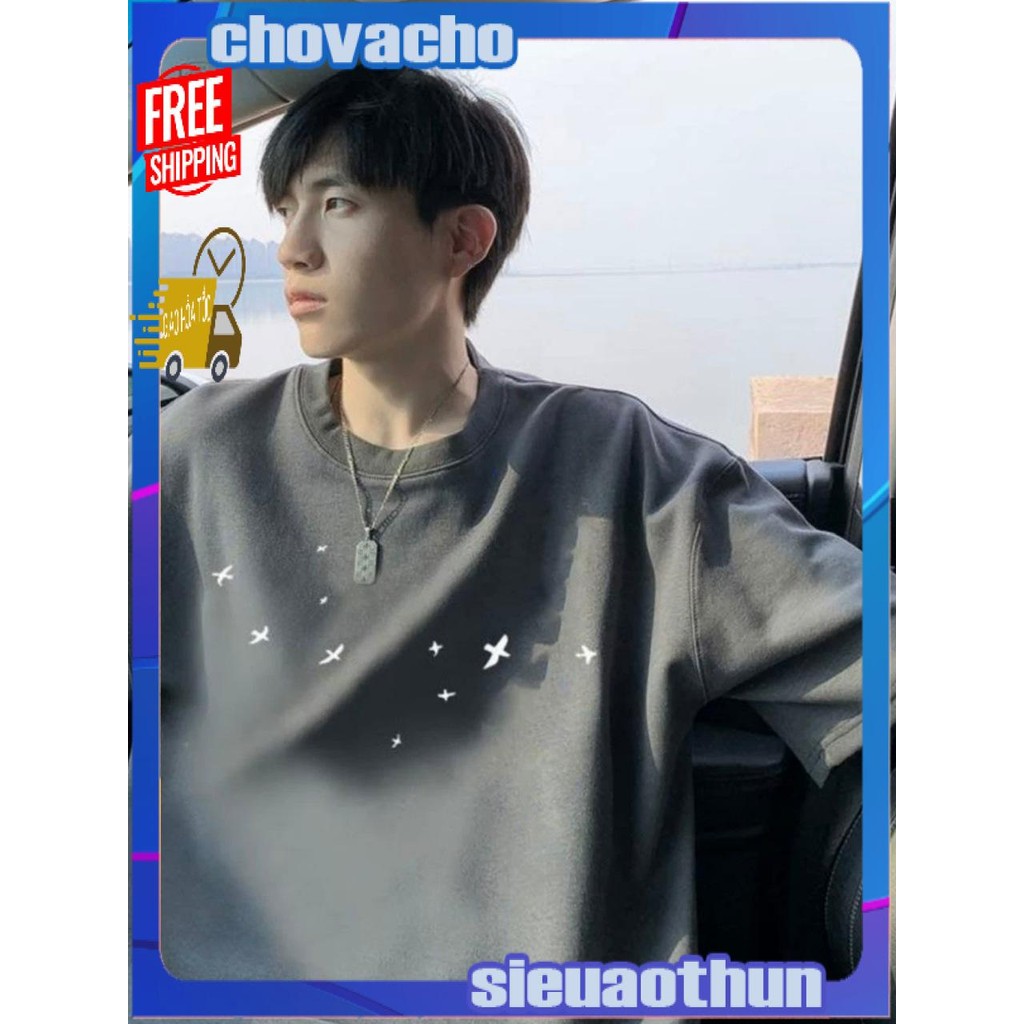 Áo thun Stee Cổ tròn FLOCK OF BIRDS-CHIMCHIM Localbrand ICVCVNI Unisex