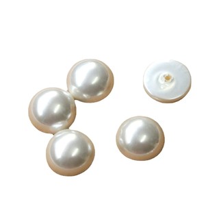 Giả Ngọc Trai Trắng bạc hình tròn Nửa Viên giả ngọc trai vỏ ngọc trai phụ kiện bông tai diy Phụ kiện tóc vỏ điện thoại vật liệu bán buôn