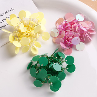 Phụ kiện tóc DIY hoa đính hạt hình tròn bóng loáng đa năng tươi mát và ngọt ngào, bông tai, nguyên liệu bán buôn