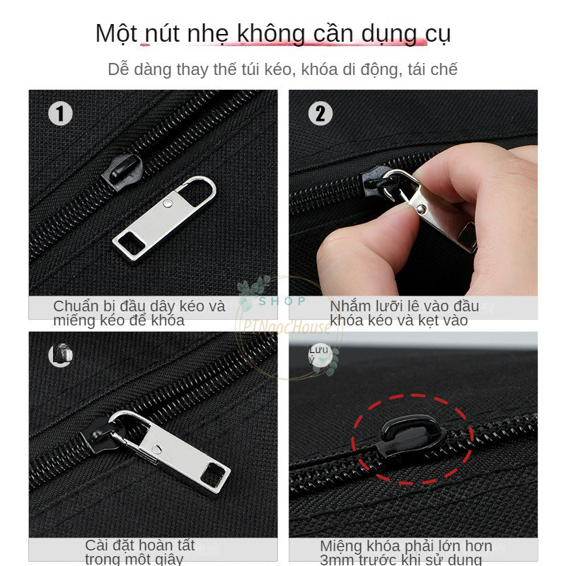 [HÀNG CÓ SẴN] Móc Khóa Kéo Thay Thế Đa Năng Bằng Kim Loại Có Thể Tháo Rời Tiện Dụng