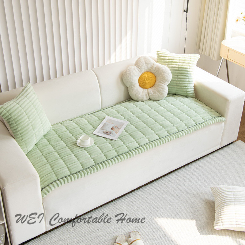 Đệm sofa nhung kẻ, đệm sofa nhung mẫu mới THU ĐÔNG, Bọc Sofa da chống TrượT HiệN ĐạI đơn giản