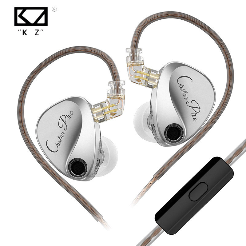 Kz Castor Pro Có dây trong tai Bass có độ trung thực cao 10mm Giám sát năng động Tai nghe nhạc IMEs tùy chỉnh