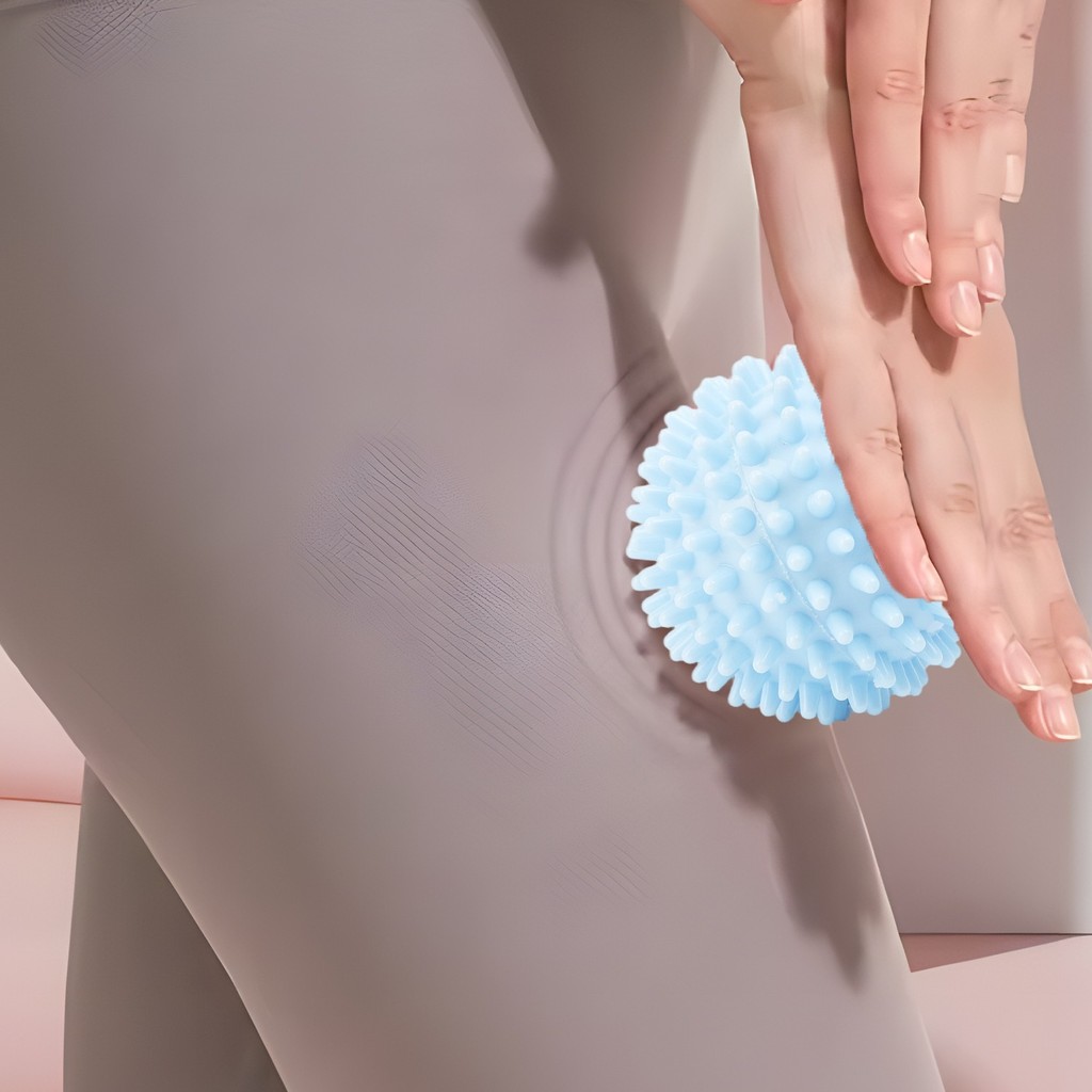 [H & L]﻿ Bộ bóng Fascia phục hồi cơ bắp - Dụng cụ trị liệu Massage PVC cao cấp có bề mặt kết cấu, Lựa chọn 4 màu để thư giãn toàn thân (Bao gồm 1 / 3 / 5 quả bóng)