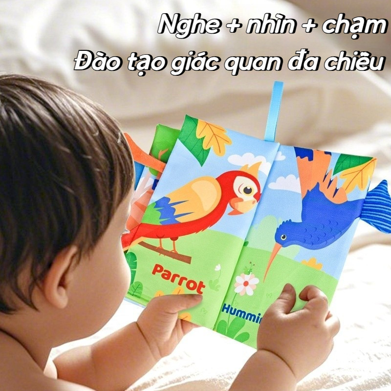 Sách vải với nhiều chủ đề bằng tiếng anh kích thích trí não,giúp bé vừa học vừa chơi,an toàn cho bé