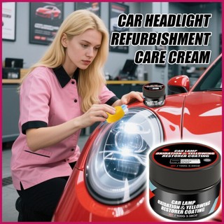 Đèn pha làm sạch đèn pha Kem đánh bóng 100g Kem tẩy màu vàng Balm Chống trầy xước để đánh bóng vết xước xe tải pomervn