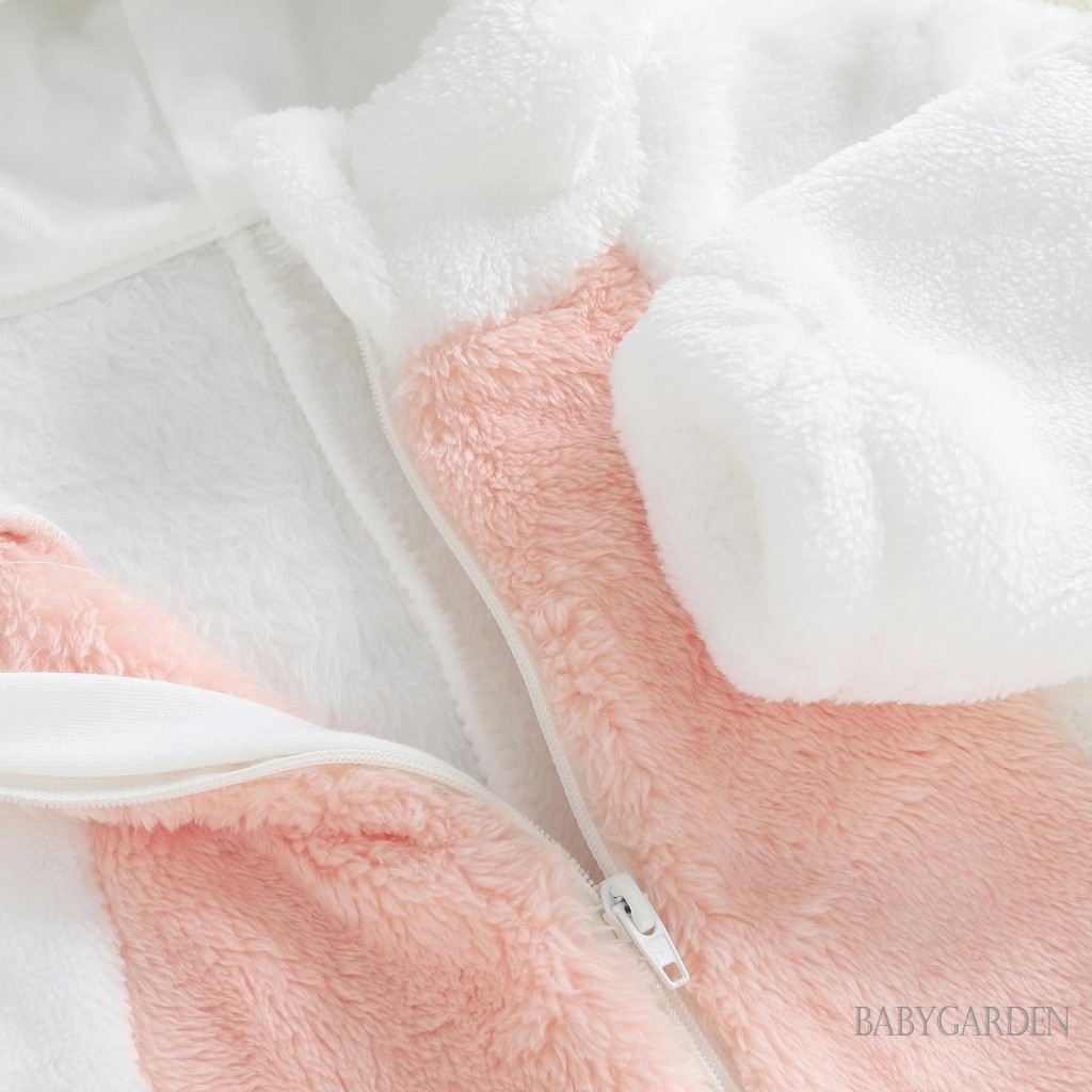 / / -Baby Girl Halloween Cat Trang Phục Sang Trọng Dài Tay Hood Zip Up Romper Găng Tay Giữ Ấm Chân Quần Áo Mùa Thu Đông