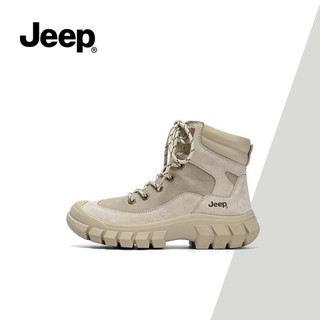 Giày bốt Martin tiện ích mới mùa thu đông Jeep dành cho nữ - Giày cao gót đế dày, Giày đi bộ đường dài ngoài trời, Giày bốt sa mạc