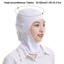 Mũ làm việc MARGREDY, Bảo vệ cổ Mũ chống bụi màu trơn, Nhà máy thực phẩm Balaclava co giãn thoáng khí