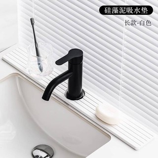 Diatom Vòi Bùn Thấm Hút Miếng Lót Nhà Bếp Phòng Tắm Bồn Rửa Mặt Để Đồ Lót Phòng Tắm Nhanh Khô Cứng Pad