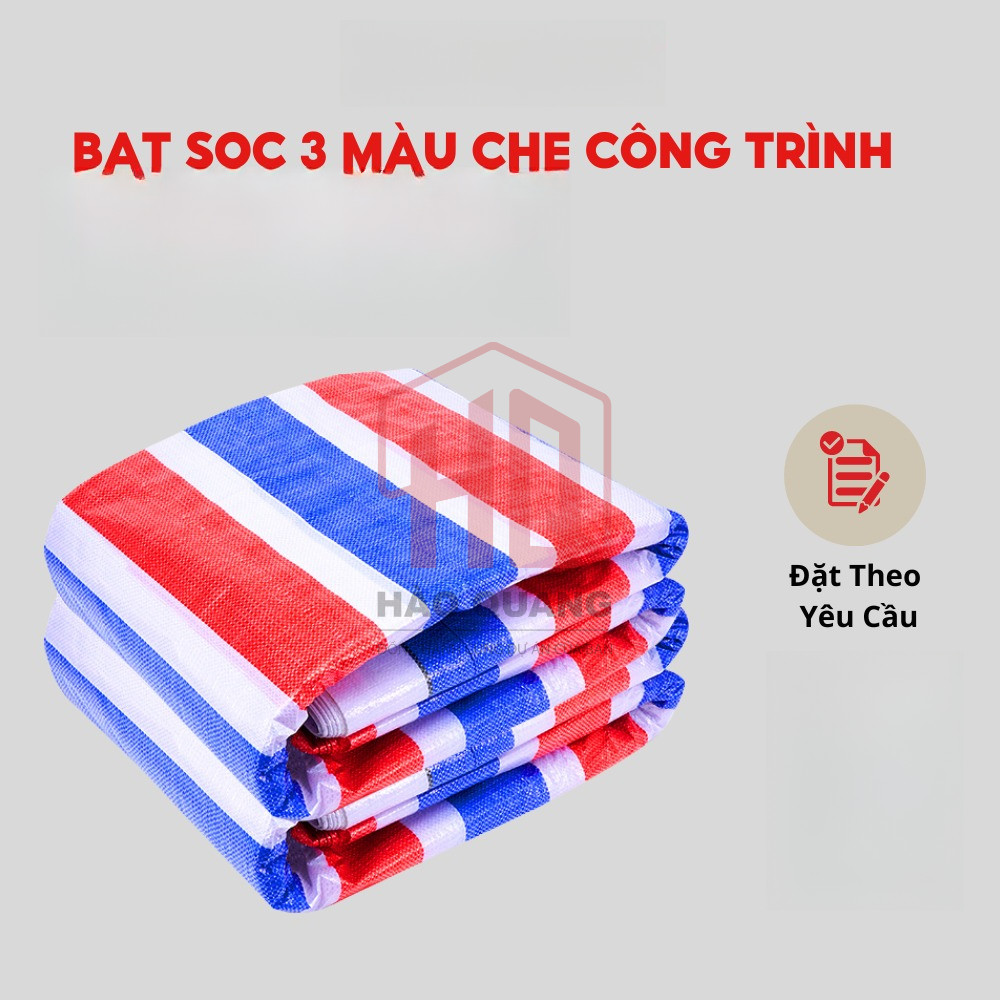 [2 Mét Tới] Bạt 2 Da/Bạt Sọc Che Mưa Nắng Cao Cấp – Bạt Dày Dặn Chống Thấm, Bền Đẹp Ngoài Trời