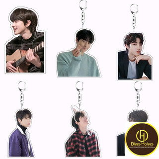 Hwang In Youp MÓC KHOÁ mặt dây chuyền hai mặt bằng Acrylic - DH