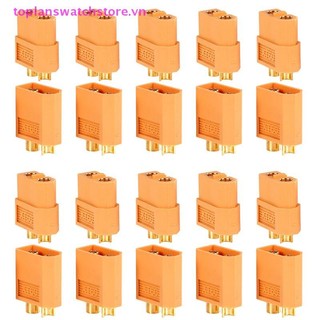 Toplanswatchstore 1 / 5 / 10 Cặp XT60 Nam Nữ Đầu Nối Đạn Phích Cắm Cho RC Lipo Pin Hot VN