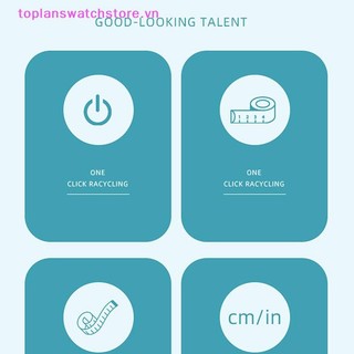 Toplanswatchstore 1.5M Thước Băng Nhỏ Dễ Thương Đơn Giản Di Động Da Mềm Thước May Linh Hoạt Thước Đo Cho Cơ Thể Thợ May Thủ Công 60Inch VN