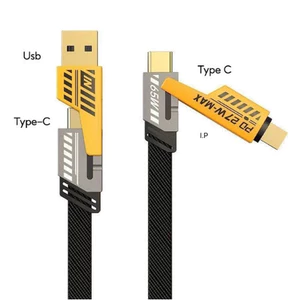 Dây Cáp Sạc Nhanh 4 Trong 1 65W Cho Android Usb Loại C Cáp Sạc Đa Cổng Nhiều Dây Sạc Usb Dây