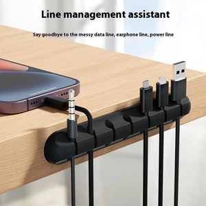 Đế Dán Kẹp Cố Định Chống Rối Dây Cáp Sạc Chuột Bàn Phím Tai Nghe Laptop Máy Tính-TOOLIX