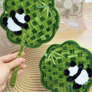 ✨Cổ Gấu Trúc Quạt Xoắn Handmade Tự Làm Chất Liệu Cha Mẹ-Con Dệt Bạn Gái Bạn Bè Quà Tặng Sáng Tạo 25.7.24