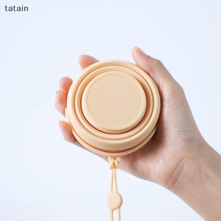Tatain 250ml Cốc silicon có thể gập lại Cốc nước cắm trại ngoài trời có nắp và vòng Cốc nước súc miệng có thể thu vào di động dành cho du lịch VN