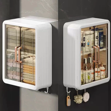 Tủ nhà tắm, Tủ để mỹ phẩm 3 Tầng, Tủ thuốc gia đình không thấm nước không cần khoan Gia Dụng Xuka