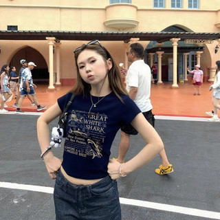 áo croptop âu mỹ Xanh tím than baby tee ôm body mùa hè Eleclassm áo thun local brand