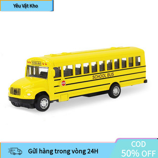 [COD] Mô hình xe buýt trường học bằng hợp kim màu vàng cho bé trai