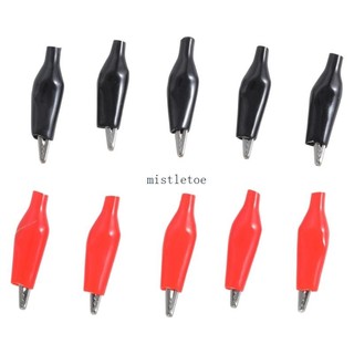 MIS Hot 10x 28mm Cá Sấu Dẫn Cho Cá Sấu Kiểm Tra Kẹp Fr Dây Nhảy Điện C