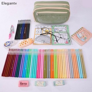 EGN Túi Đựng Bút Chì Dung Tích Lớn Flip-top Mờ Sinh Viên Văn Phòng Phẩm Túi Bảo Quản Bé Trai Và Bé Gái Đơn Giản Văn Phòng Phẩm Hộp Bút N