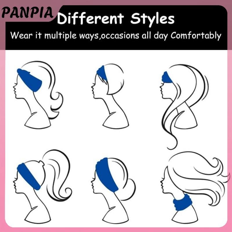 PANPIA-Sport Yoga Headbands, Băng đô Cotton co giãn mềm mại thời trang Băng đô co giãn Yoga