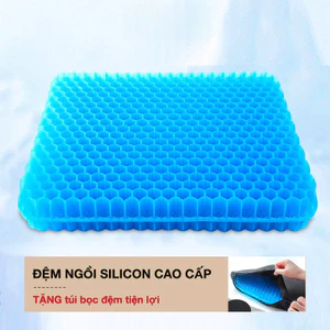 Đệm ngồi silicon 3D thoáng khí lót mông dùng cho ghế văn phòng thiền chống mỏi và thâm mông